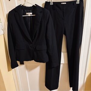 Women's Black Blazer and Pants Set